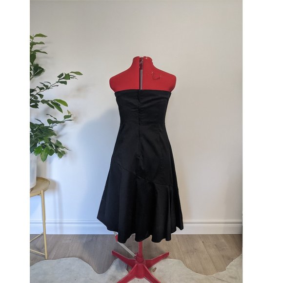 RW&Co. - Dress - Strapless Black with floral embroidery bottom left - Picture 3 of 3